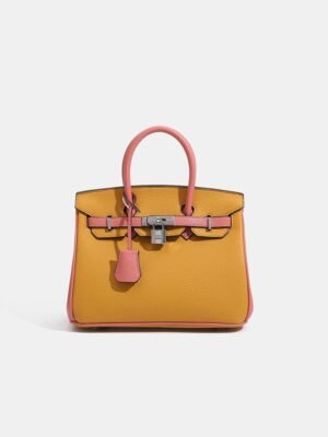 Classic Fashion Pinstriped Platinum Single Shoulder Slung Large Packet in 4 Different colour.