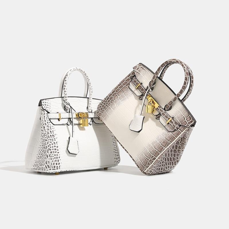 Classic Fashion Niche Crocodile-Pattern Single-ouldered slouch bag in 8 Different colour